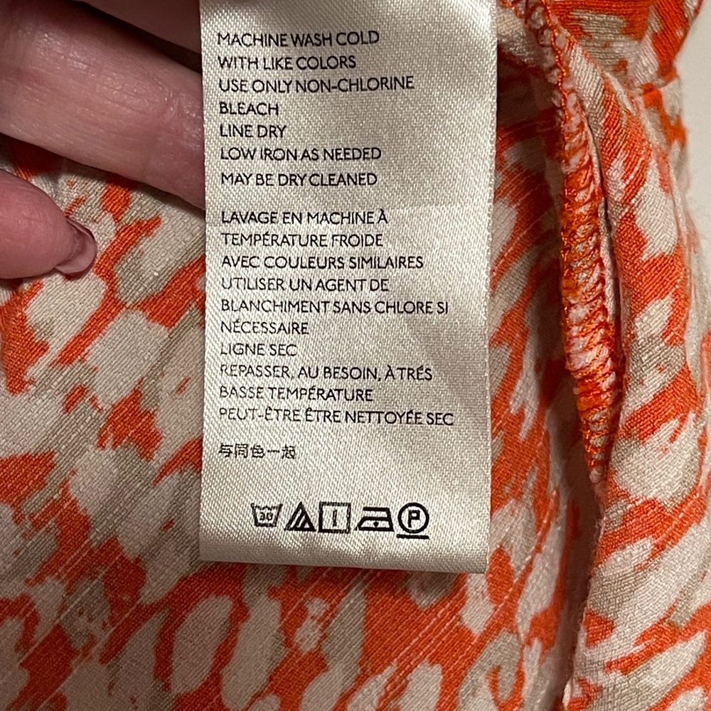 Free People Wrap Mini Dress Ruffle Boho French Quarter Romantic Orange Resort XS - Picture 10 of 11